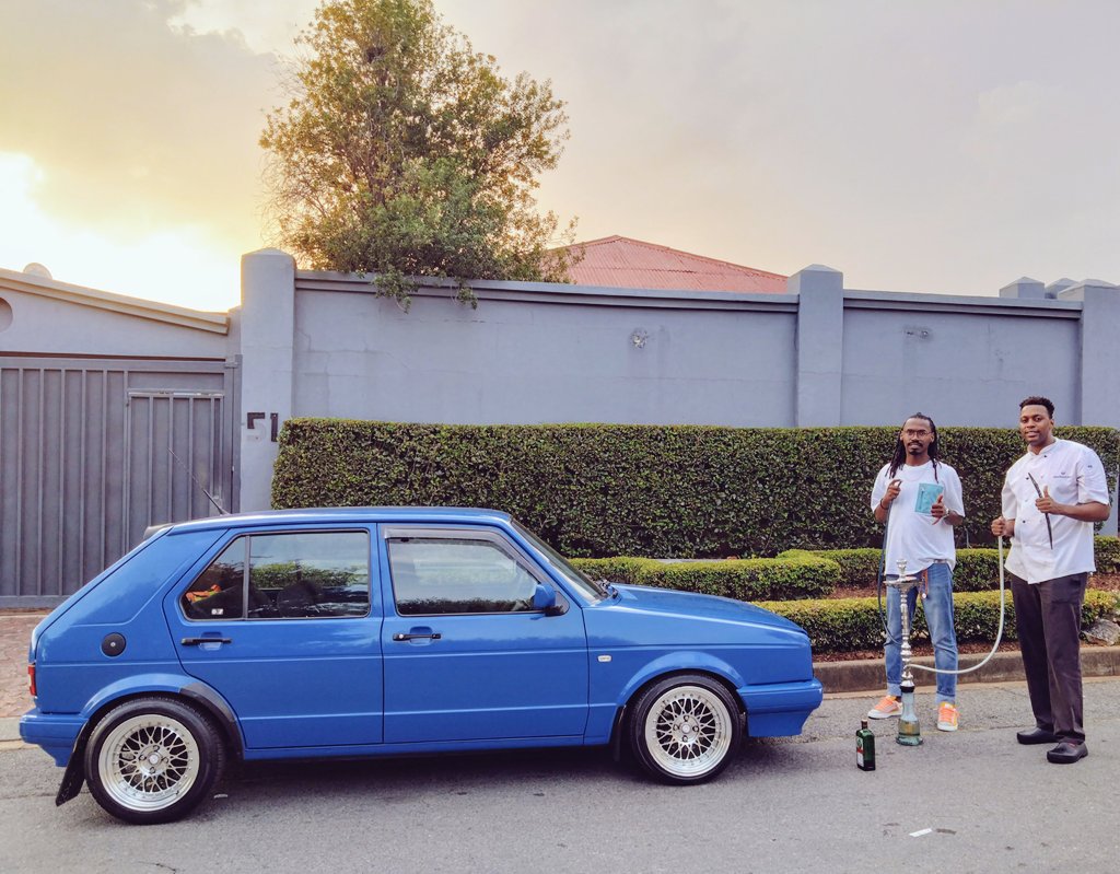 CHANSONRomain's tweet photo. Hookah + Jägermeister + afrotek played out loud on speaker + a Golf1 Tenaciti = a Friday evening in Jozi https://t.co/9Q64nF6g8y