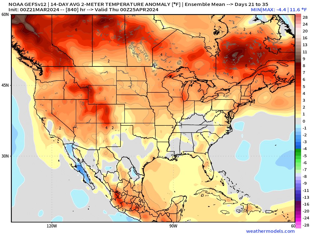 Met_khinz's tweet photo. Looking for the latest #plant24 update?

Next 2 weeks of cold & active will keep most tractors in the barn…but don’t sleep on mid-April…potential reminds me a lot the first 1/2 of March.

Sharing latest long range analysis below for free, check it out!

Video: https://t.co/9C9oH1sb05

#AGwx #OATT #corn #soybeans