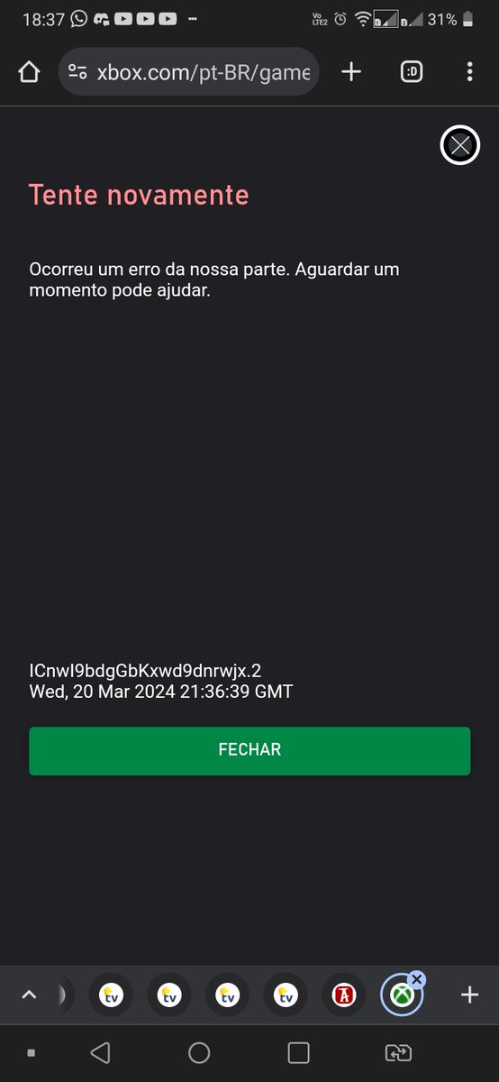 FingerOctopus's tweet photo. Compra de jogos como presente está fora de serviço desde terça, já relatei no site de status. Mais algum jeito de relatar esse erro @XboxSupport? https://t.co/ed9h0WwL2A
