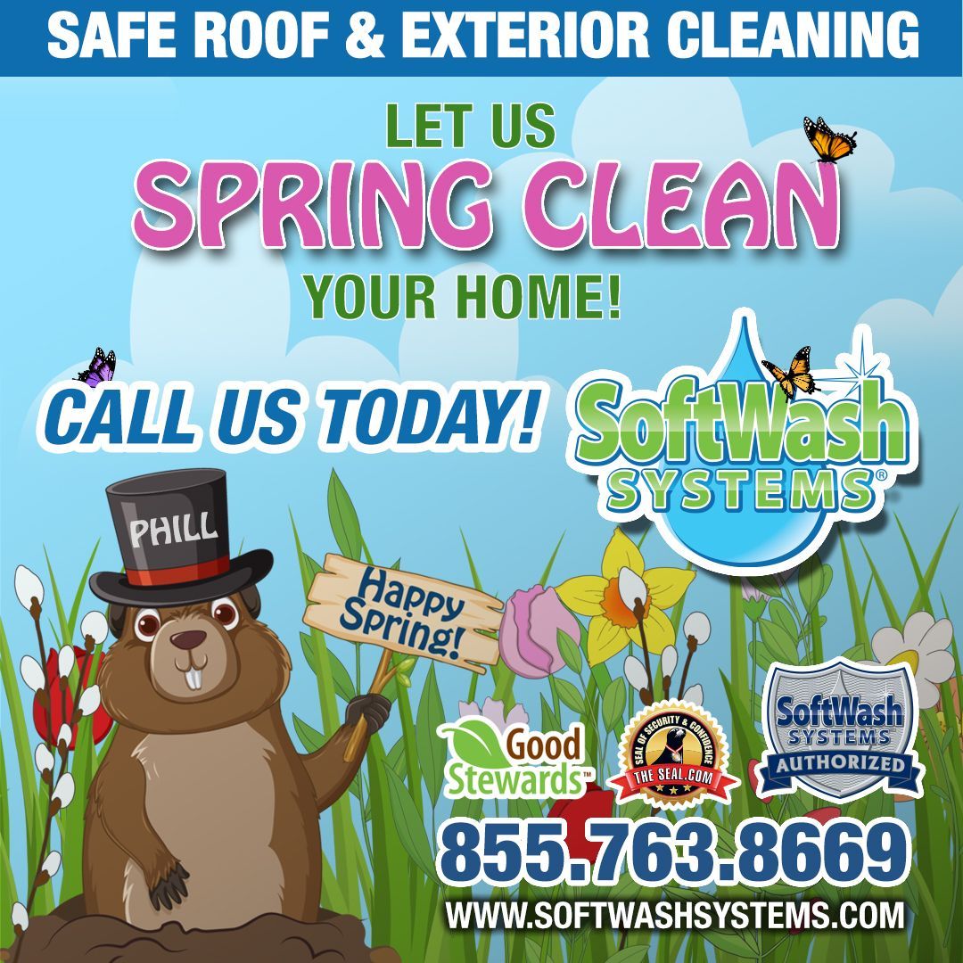 SoftWashSystems's tweet photo. The Spring Season is here! Are your home ready for this colorful season? Let us help you with the Spring Cleaning of the exterior of your home.

Call us today!
855-763-8669

#spring #sprinseason #roofcleaning #exteriorcleaning #softwashing #softwash https://t.co/DidYgAKkdQ