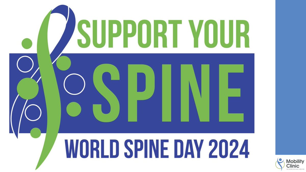 CFFM_Mobility's tweet photo. World Spine Day: empowering people of all ages, across all nations to adopt evidence-based strategies for maintaining spinal health across all aspects of your life.

https://t.co/HXzDOYoMPB

#SupportYourSpine https://t.co/TMdkrKhgut