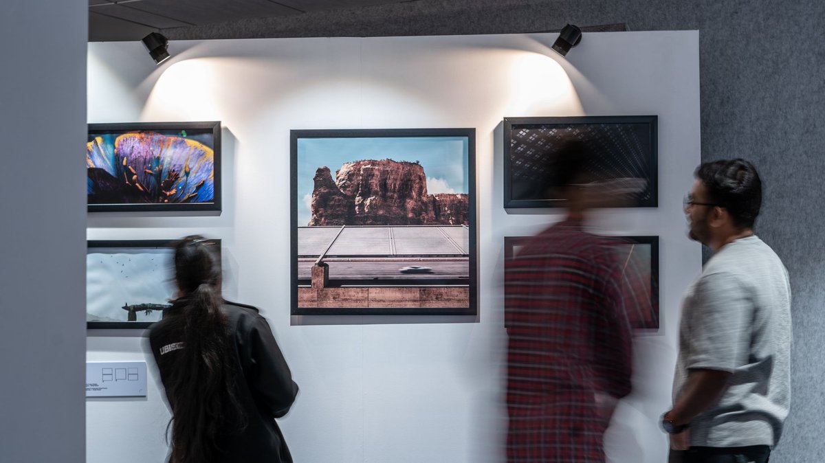 Ubisoft's tweet photo. We believe video game photography can be the ultimate canvas 🎮🎨

To celebrate the #UbisoftPhotomodeContest, studios around the world were transformed into galleries where our teams could admire the incredible submissions from last year's winners  📷✨ https://t.co/wPToVtXut8