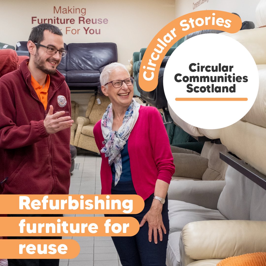 A network of over 250 social enterprises and charities, @circularcomscot encourages reuse, repair, and recycling to support the development of a #CircularEconomy in Scotland. Discover their circular story here: zws.scot/circular-commu… @scotgovESIF #ESIF #ERDF