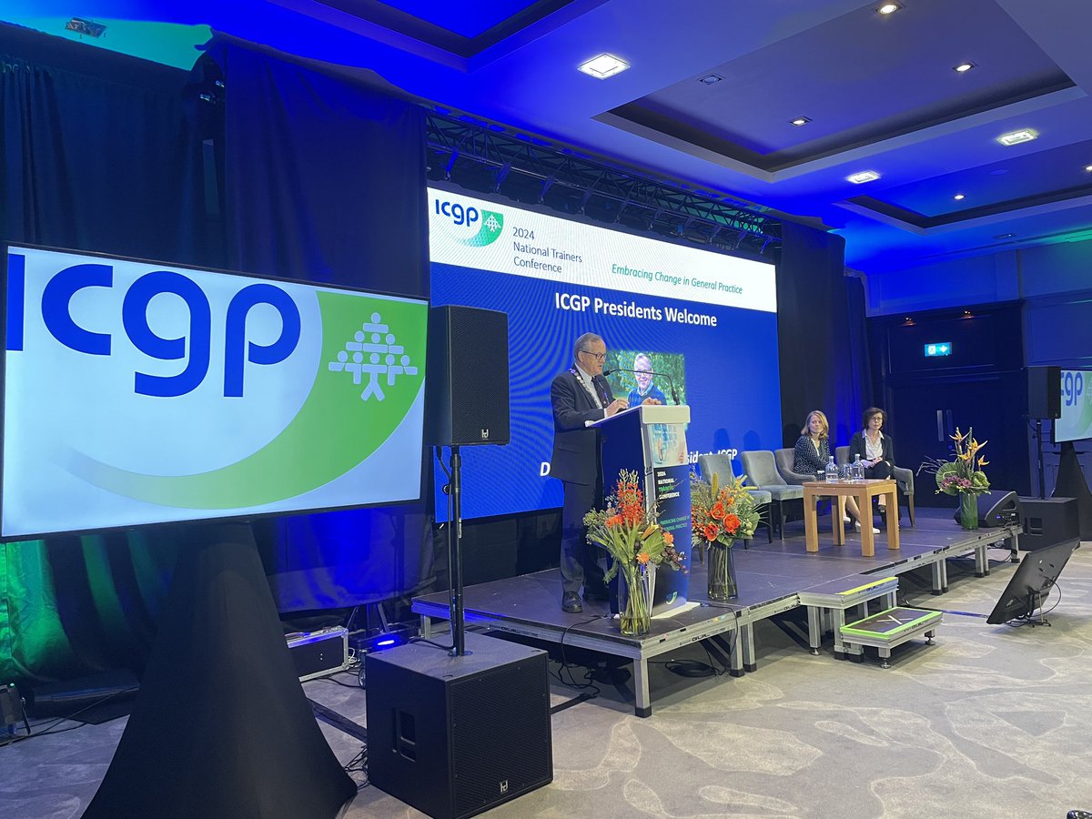 At our 2024 National Trainers Conference in Athlone, our President Dr Eamonn Shanahan introduces our Keynote speaker, former CMO Dr Tony Holohan.
#BEaGP
