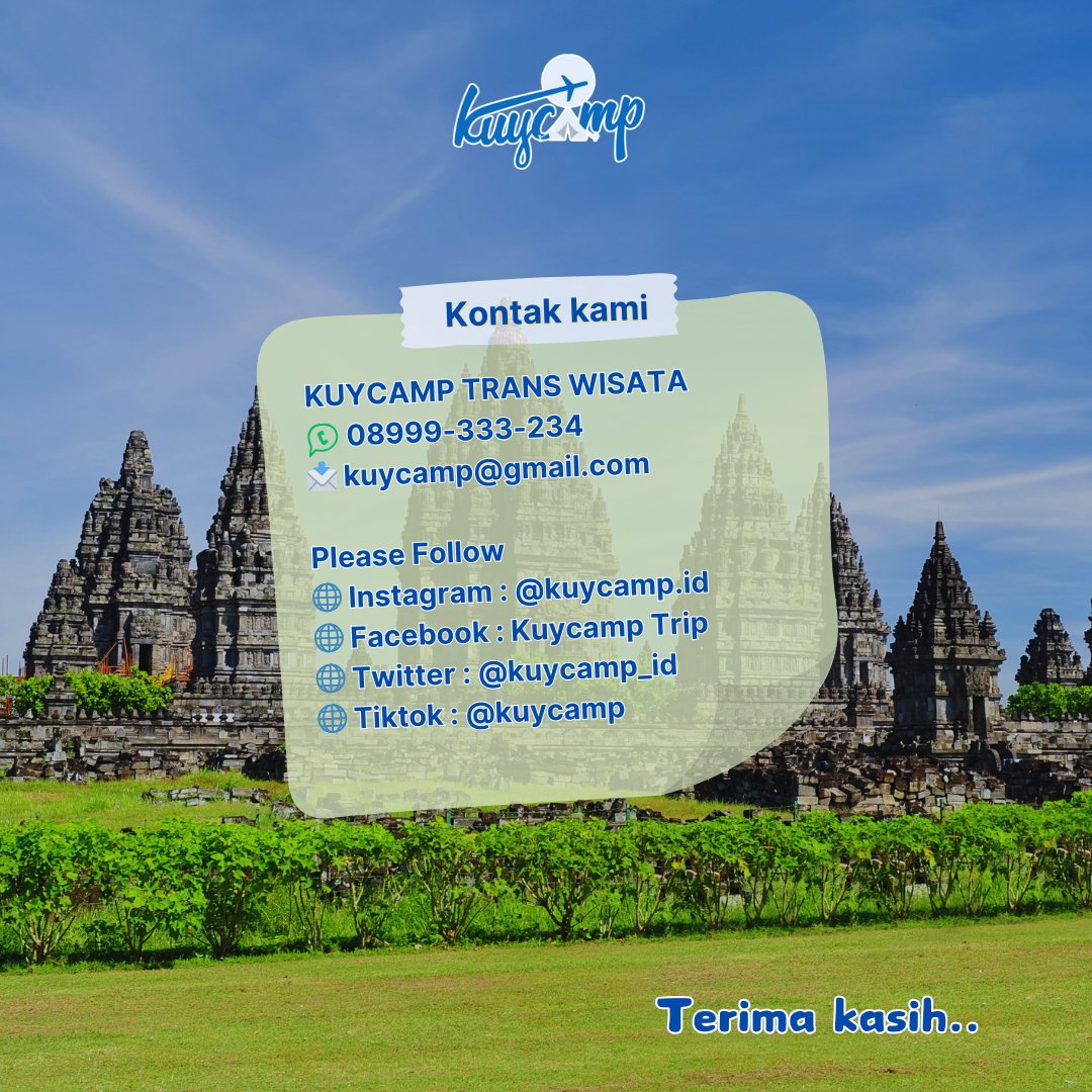 kuycamp_id's tweet photo. 𝙋𝘼𝙆𝙀𝙏 𝙒𝙄𝙎𝘼𝙏𝘼 𝙅𝙊𝙂𝙅𝘼 𝟯 𝙃𝘼𝙍𝙄 𝟮 𝙈𝘼𝙇𝘼𝙈
Jogja adalah salah satu kota yang banyak dikunjungi wisatawan.  "Jogja terbuat dari rindu, pulang, dan angkringan."
#jogjakarta #Jogja #Indonesia
.
Prabowo Anies Surya Paloh Gempa Kerasa Tuban #UniqloRamadan https://t.co/9bX2bY9k22