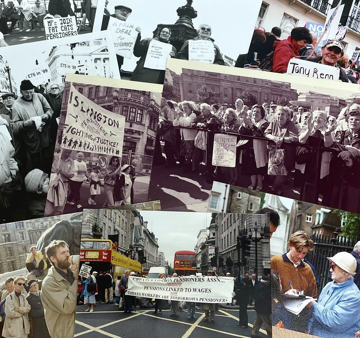 The GLPA collection includes wonderful photographs or marches, activism, petitioning work, and the political figures that supported the movement. (3/3) #PensionActivism #LondonHistory #Archives