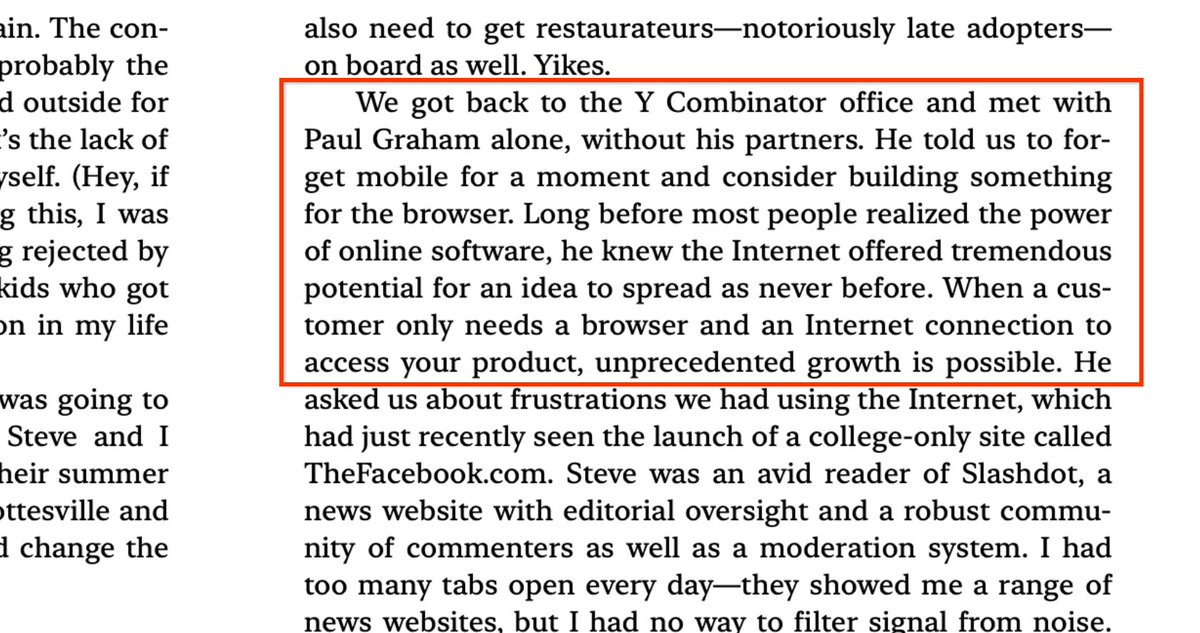 Reddit's success is really a success story of the web: 'When a customer only needs a browser and an Internet connection to access your product, unprecedented growth is possible.' Keeping this true today (See all these new AI apps?) is what drives me daily 🔥🔥