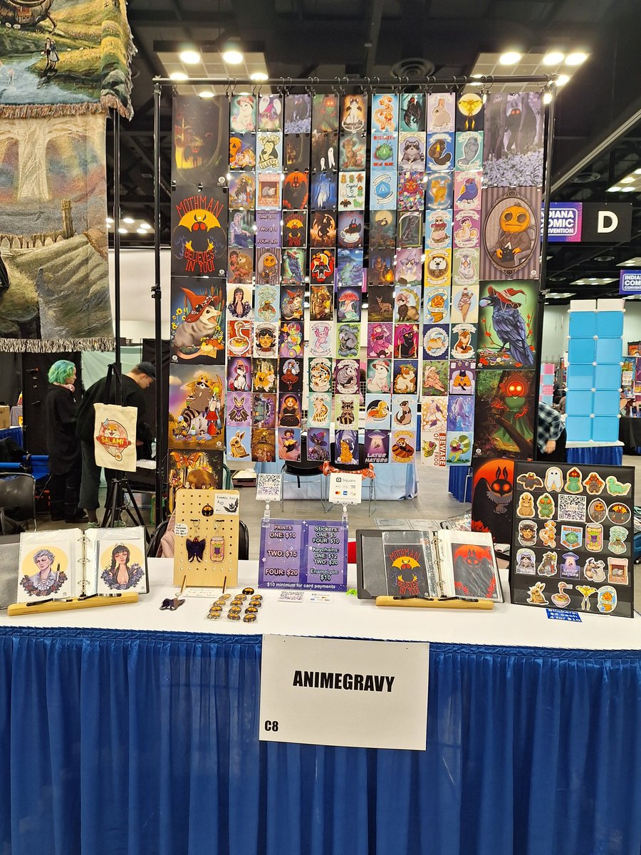 AnimeGrAvy's tweet photo. ( ･ω･)☞ This weekend we're at @Indiana__CC Booth # C8 close by the Event Merch booth. Stop on by. 
(°(°ω(°ω°(☆ω☆)°ω°)ω°)°) https://t.co/jMqnau8mDW