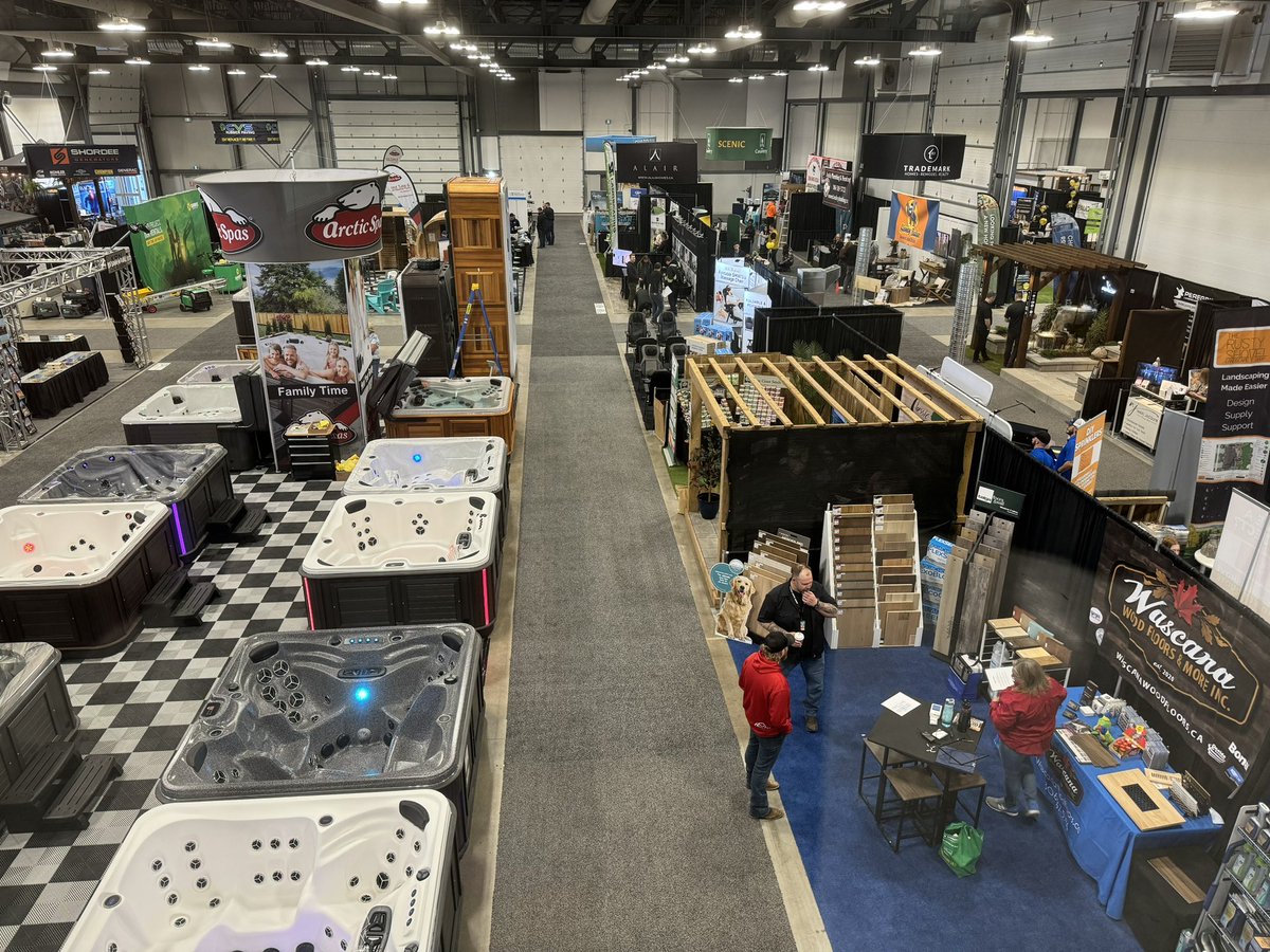 The <a href="/springhomeshow/">Spring Home Show</a> opening doors for a fantastic weekend of everything #homes, #backyards, #driveways, #cabinets, #roofs, #floors, #hvac so much more. 1 weekend all the experts under one roof. Great place to celebrate the first week of spring. #yqr <a href="/ReginaRegionHBA/">Regina & Region HBA</a>  #Spring2024