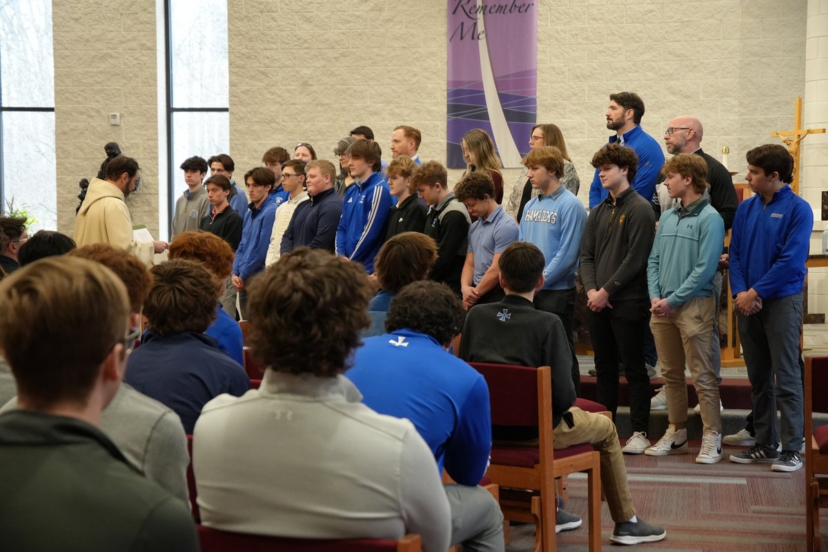 Students in the Order of Christian Initiation For Teenagers (OCIT) program completed the final step in the process by celebrating their scrutinies, preparing them to receive their sacraments at the last all-school Mass of Initiation in May. Read more: catholiccentral.net/news/latest-ne…