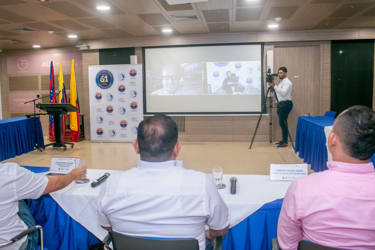 Unimagdalena's tweet photo. ✅ Culminamos la auditoría virtual para la recertificación #TedQual de los Programas de Hotelería y Turismo, en la que durante dos días nos permitió demostrar una alineación sólida de nuestros procesos con los estándares internacionales de formación en el área.

#UMTeCuenta https://t.co/ottBqy2TX5