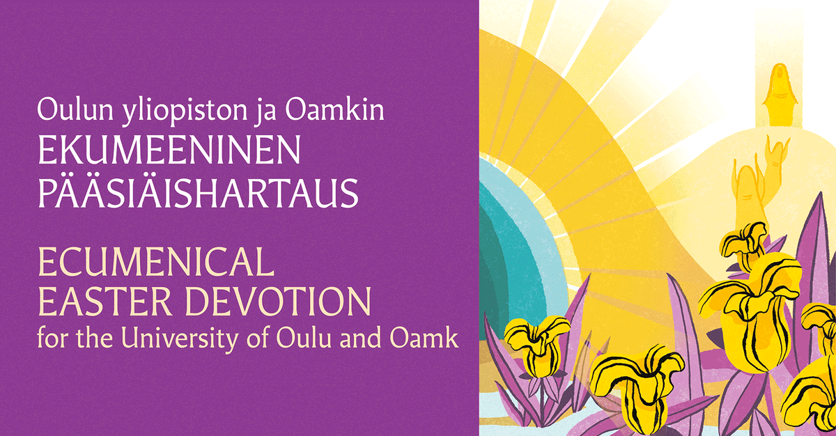AriSavuoja's tweet photo. The #Ecumenical Easter Devotion for @unioulu and @oamk_ouas on Tue 26th of March at 2:30 pm in St. Luke's Chapel, Yliopistokastu 7, Oulu, by Metropolitan Elia, University Chaplains Katariina Pitkänen and Ari Savuoja. Guests in music are Aida Mustonen and Solja Valkama. Welcome! https://t.co/unoNCiw2b0