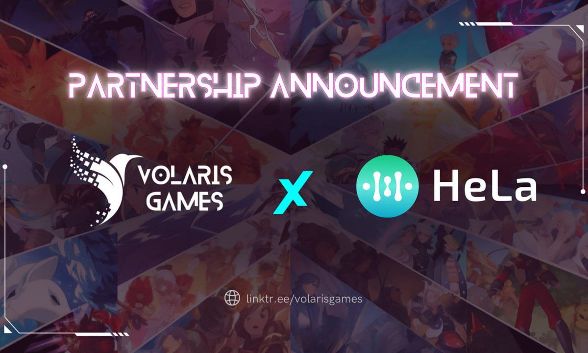 Volaris_AI's tweet photo. Exciting news! 🔥

We've teamed up with @HeLa_Labs the pioneering force behind a layer 1 blockchain revolution. Together, we're driving real-world adoption with modularity, EVM compatibility, and stable gas fees. Get ready for a transformative Web3 future!

#HeLaLabs #Layer1 #Collaboration #VolarisGames #GameFi #Metaverse