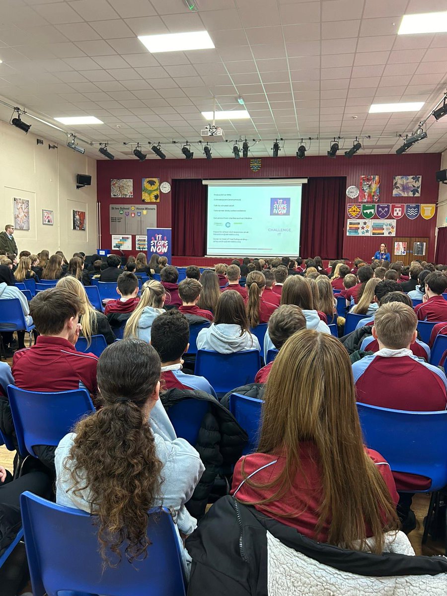 StIvoAcademy's tweet photo. Assemblies and TutorPD this week have focused on sexual harassment. We ask all students to take collective responsibility for reporting any incidents #itstopsnow https://t.co/9eMyYvbX9h