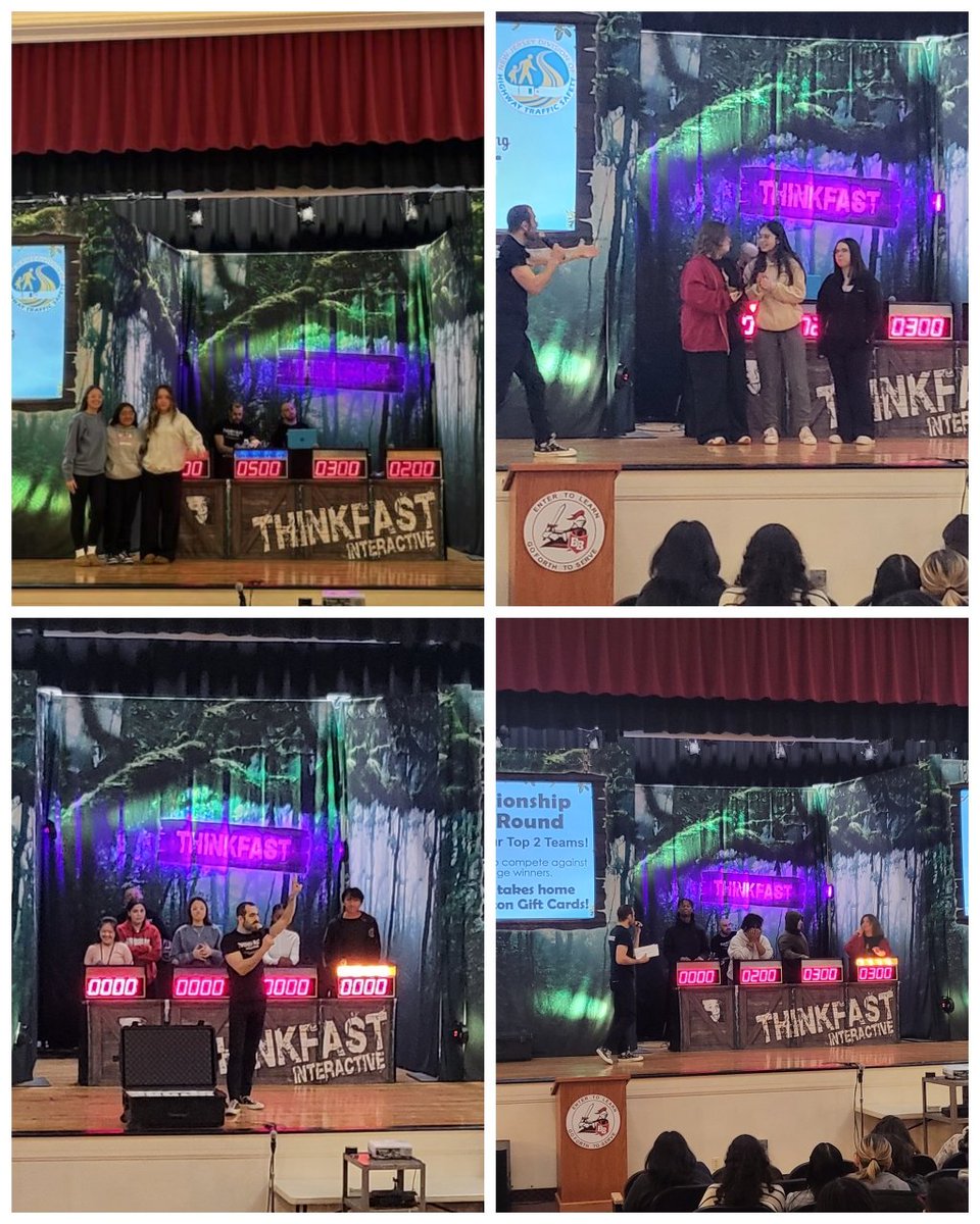 Thank you, Thinkfast Interactive, for returning to BBHS to speak with our Sophmores and Juniors today. This Interactive program reviews Safe Driving rules through a game show/trivia platform that includes music, dancing, &amp; prizes. We appreciate you taking time w/ our students.