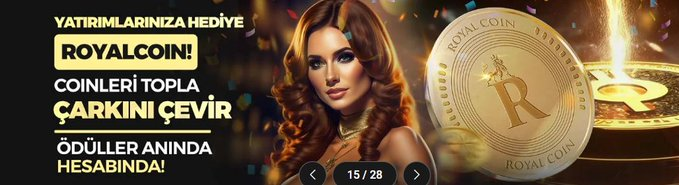 CratosRoyalTR's tweet photo. YATIRIMLARINIZA HEDİYE! ROYALCOIN! COINLERİ TOPLA ÇARKINI ÇEVİR! 

 #casino #freebet #slot #livecasino #bonus #casinobonus #slotbonus #betcasino #bahis #betbonus https://t.co/IPEeB2zZAq