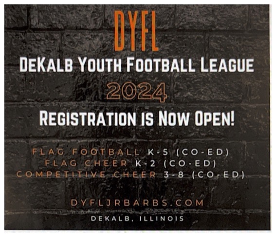 DYFL Youth Flag Football Registration is NOW OPEN!!! Go to DYFLJRBARBS.com