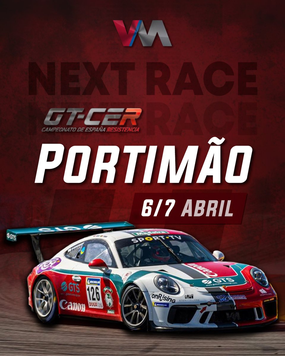 VelosoMsport's tweet photo. Nos dias 6 e 7 de abril, estaremos presentes no início do Campeonato de Espanha de GT, que arranca em Portimão! 🇵🇹🏁 https://t.co/KMnqOWa1NE