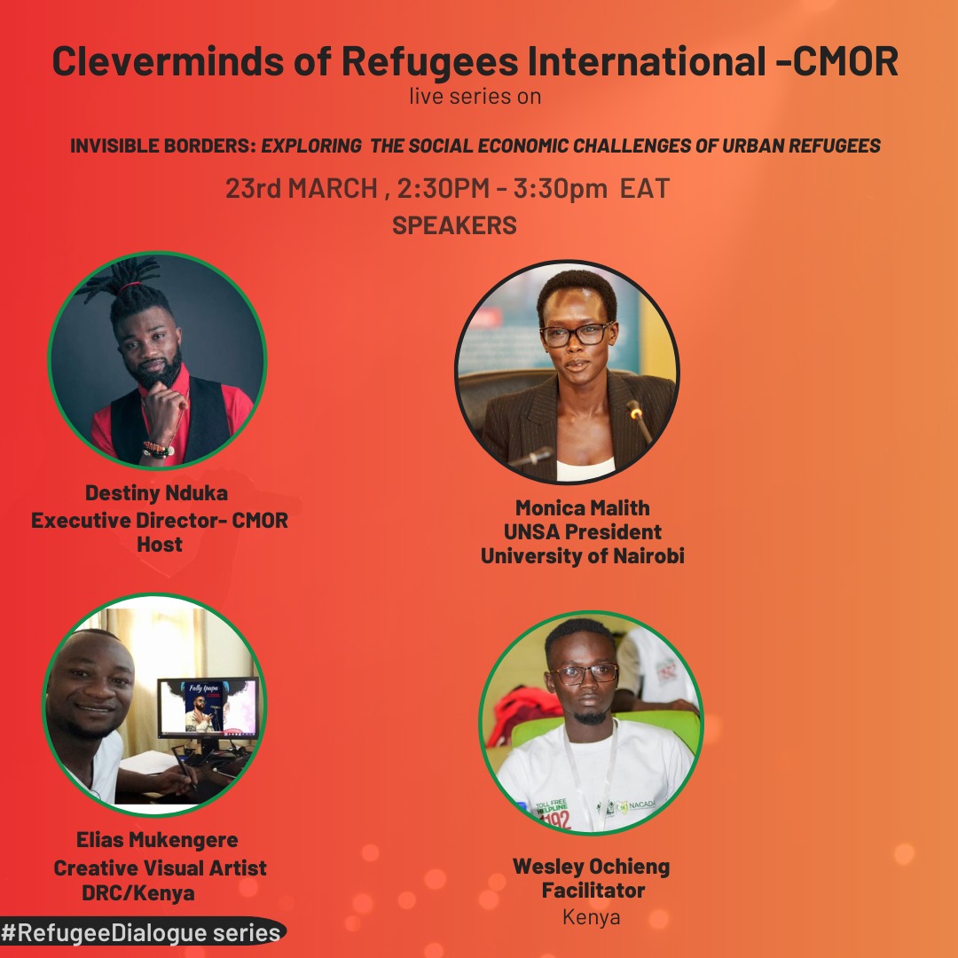 JOIN US ON Our webinar titled 'Invisible Borders: Exploring the Social #Economic Challenges of Urban Refugees.' We are honored to be your host as we delve into an issue that affects millions of lives around the world.