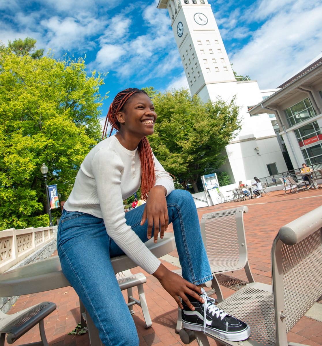 "My support system would mainly be my friends. One of which I knew before I came to Emory, and she's been a strong support system. We both attended secondary school in Nigeria. It's funny - I didn't know we were both coming here until we got to campus." -Oyinlola Olawoye 26C