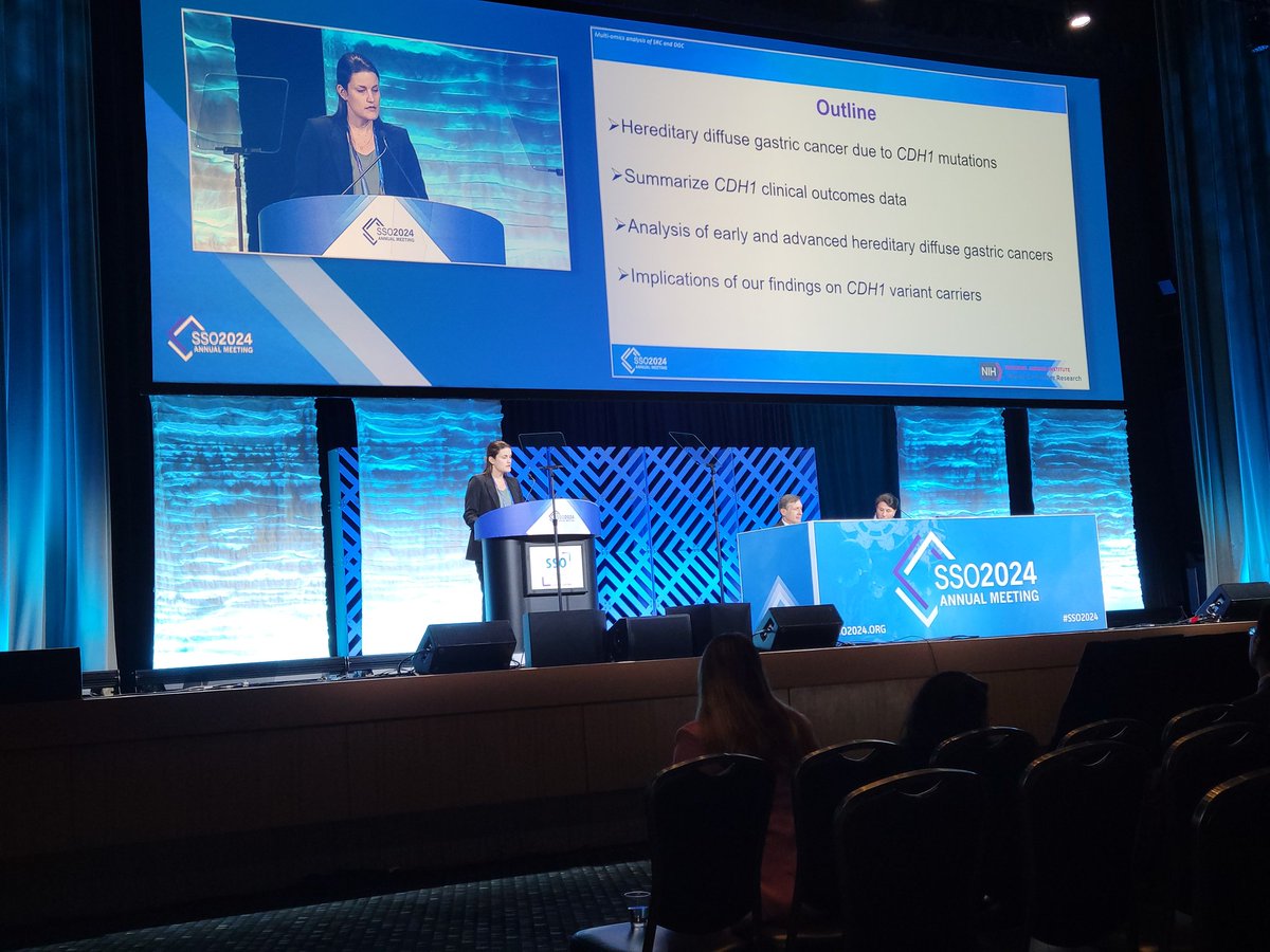Jeremy L. Davis MD, FACS (@jeremyldavismd) on Twitter photo Outstanding plenary session talk by <a href="/AmberFGallanis/">Amber Famiglietti Gallanis, MD</a> on spatial omics analysis of CDH1 driven gastric cancer. #SSO2024 <a href="/SocSurgOnc/">Society of Surgical Oncology</a> <a href="/NCICCR_SurgOnc/">NCI Surgical Oncology</a> Outstanding plenary session talk by <a href="/AmberFGallanis/">Amber Famiglietti Gallanis, MD</a> on spatial omics analysis of CDH1 driven gastric cancer. #SSO2024 <a href="/SocSurgOnc/">Society of Surgical Oncology</a> <a href="/NCICCR_SurgOnc/">NCI Surgical Oncology</a>