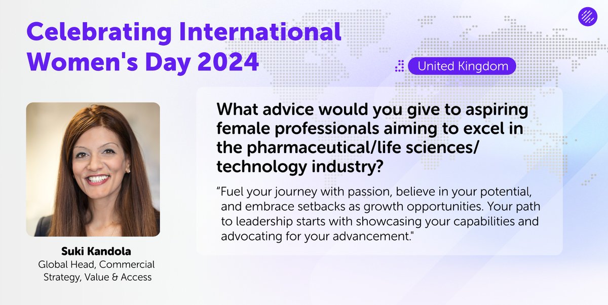As #EnvisionPharma wraps up our celebration of International Women's Day, we introduce Suki Kandola, who shares her mantra: 'Let passion be your compass,' she encourages. 'Believe in your innate abilities and view each challenge as a stepping stone toward your goals.'#IWD2024