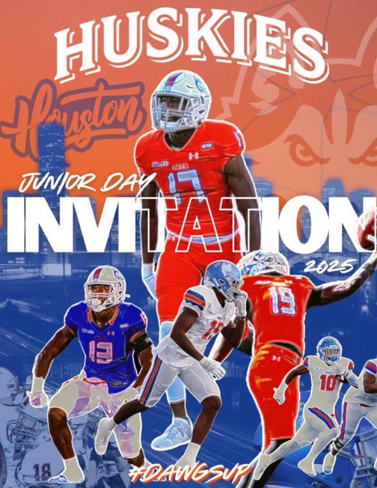 Brandon Spoerle (@brandonspoerle5) on Twitter photo Excited to be invited to <a href="/HCUFootball/">HCU Football</a> junior day!! #dawgsup
<a href="/coachhineman/">Kendall Hineman</a> <a href="/CoachNwaezeCC/">Coach Chiddy Nwaeze</a> <a href="/CCreekFootball/">Caney Creek Football</a> <a href="/CallieCam_/">CallieCam</a> Excited to be invited to <a href="/HCUFootball/">HCU Football</a> junior day!! #dawgsup
<a href="/coachhineman/">Kendall Hineman</a> <a href="/CoachNwaezeCC/">Coach Chiddy Nwaeze</a> <a href="/CCreekFootball/">Caney Creek Football</a> <a href="/CallieCam_/">CallieCam</a>