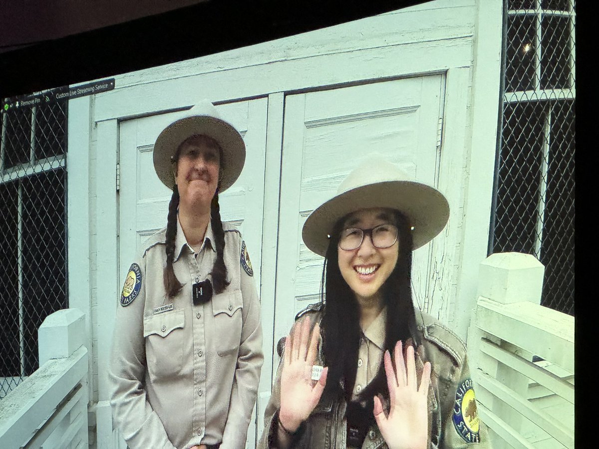 HistoryFrog's tweet photo. @annkozma723 @portsprogram @CAStateParks @cueinc 🤯 💚🎉Connecting live with my friends at @AngelIslandSP with @portsprogram hearing the voices through the poems of the Chinese immigrants, like my grandfather, who entered American through Angel Island!
#RepresentationMatters
#SpringCUE #SpringCUE24
TY Casey & Cynthia💚 https://t.co/mtQMcEnR7K