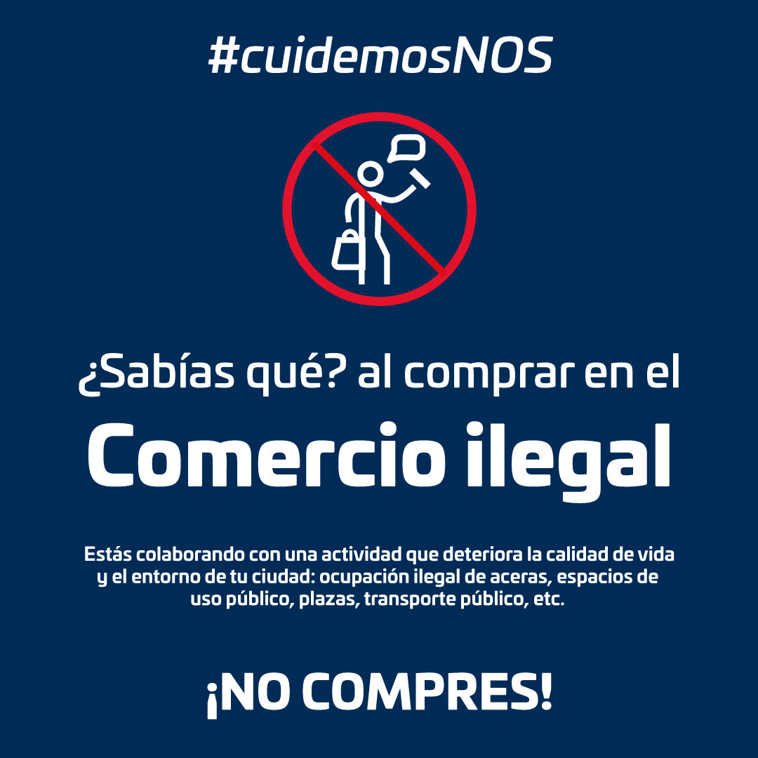 EFENos_'s tweet photo. Recuerda no comprar ni donar dinero al comercio ilegal 🚫 Mantengamos nuestro entorno seguro y viajes más tranquilos 🙌 #CuidemosNos https://t.co/dqgLvDUsht