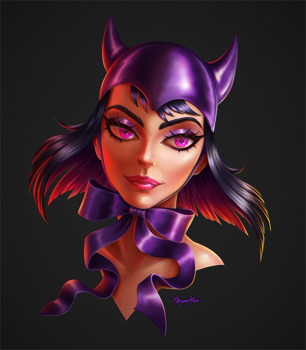 hexemori's tweet photo. Just a new illustration. 
When I saw this hat, I had to paint my oc who wears it.
Sheeee devil 😈

as: https://t.co/Sr6ZW2icqC

#originalcharacter #illustration #portrait https://t.co/YPFx7rSLXX