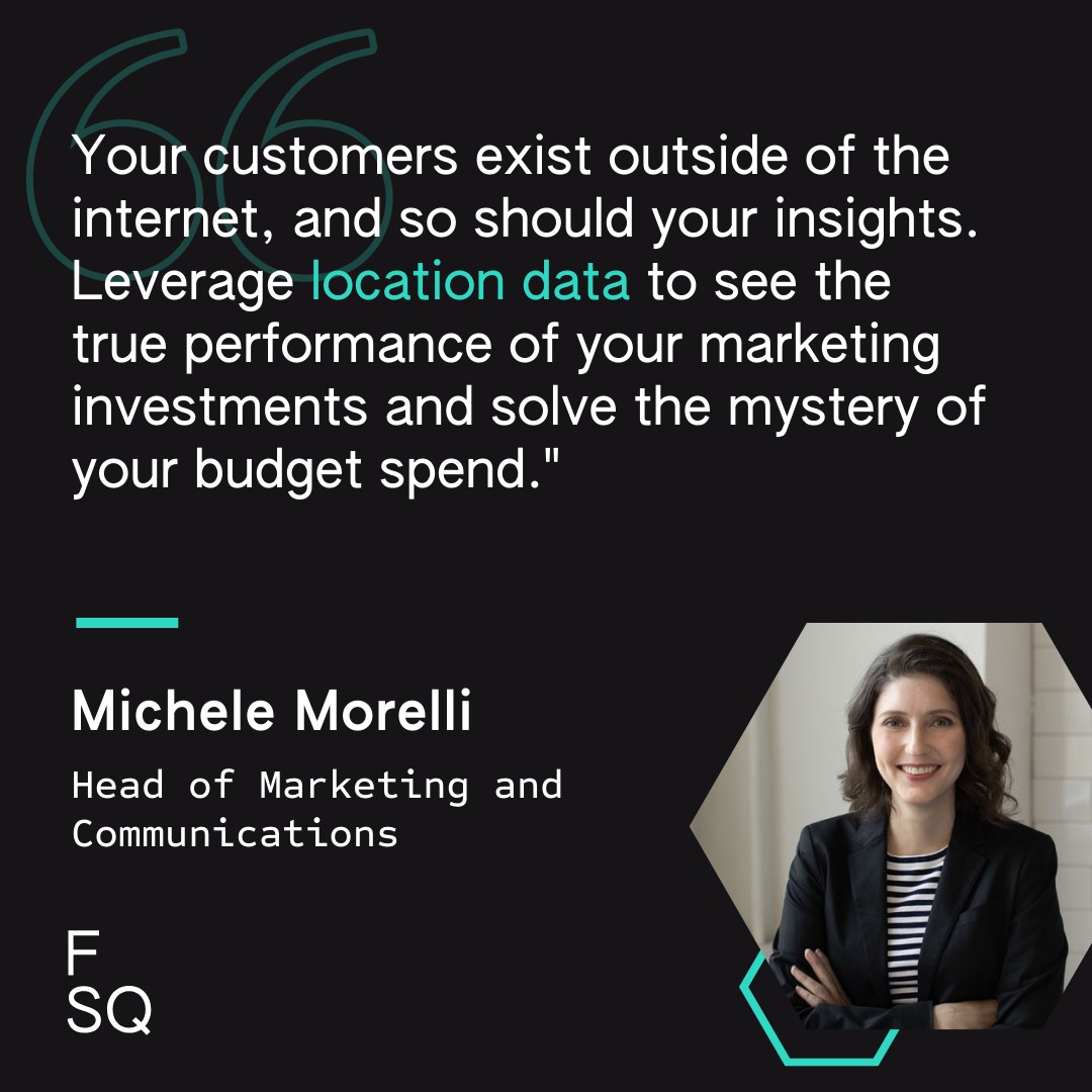 Your customers aren't confined to the internet, and neither should your insights. 📈Unlock the true performance of your marketing investments and connect with your customers in the right place and time. Learn more 👉 location.foursquare.com