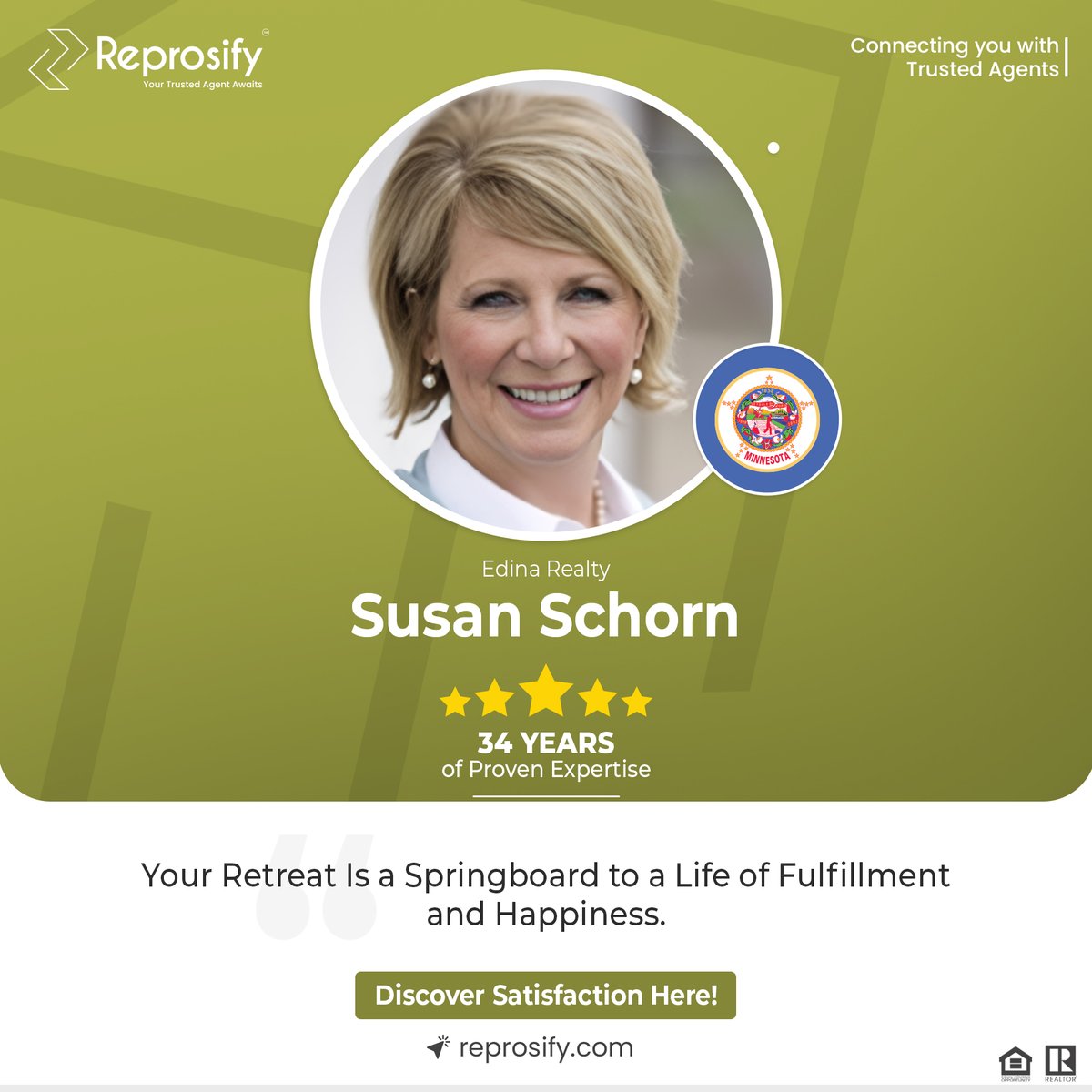 agentsreprosify's tweet image. Connect with Susan Schorn in Minnesota for a hassle-free journey to your dream home.

#Reprosify #AgentsReprosify #EdinaRealty #Susanschorn #realestate #realtor #Broker #realtorlife #realestatemarketing #realestateleads #Minnesotarealestate #Lakevillerealestate