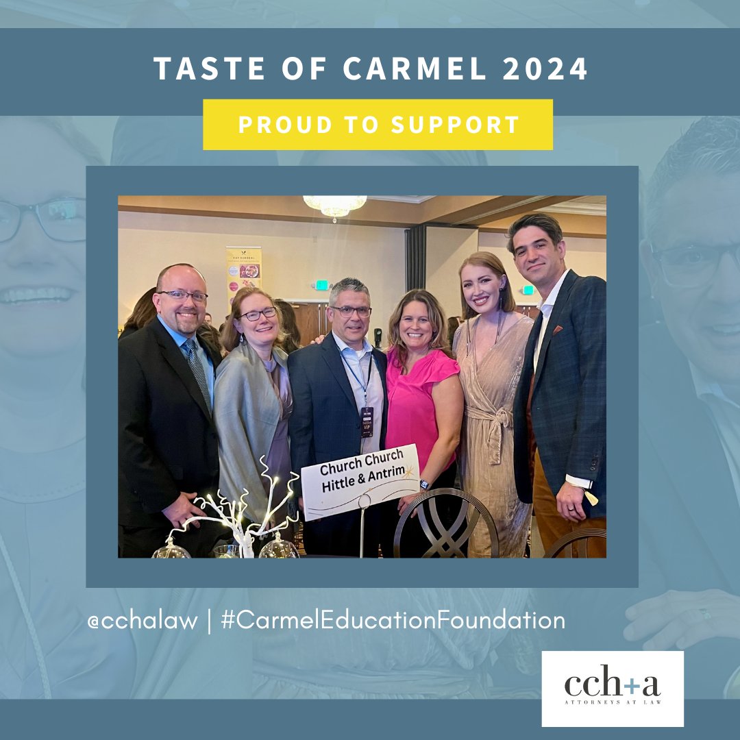 🍽️ #CCHALaw was proud to sponsor Taste of Carmel, joining hands with others to support @CarmelEdFdn's dedication to enriching the lives of @myccs students! Thank you to everyone who contributed to this important cause! ⭐ #TasteofCarmel #sponsor #support #education #students