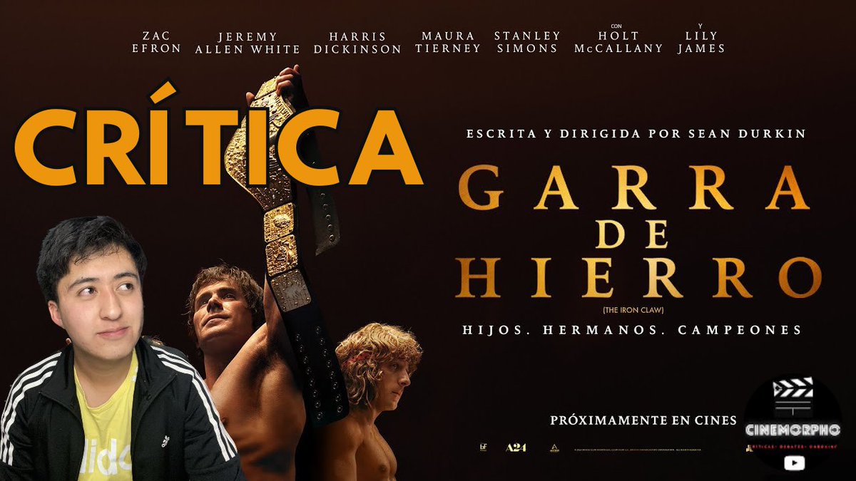 cinemorpho_JL's tweet photo. 🖐🏻NUEVO VIDEO 🎬
Aquí mi Crítica de #Theironclaw #GarraDeHierro película que cuenta la increíble historia de la familia #Vonerich protagonizada por #Zacefron #HoltMccallany #jeremyallenwhite #Harrisdickinson #Stanleysimons y #Lilyjames 😉🎬👇🏻
👉🏻 https://t.co/nIyRMD5wA3👈🏻 https://t.co/y1Rm6nfPir