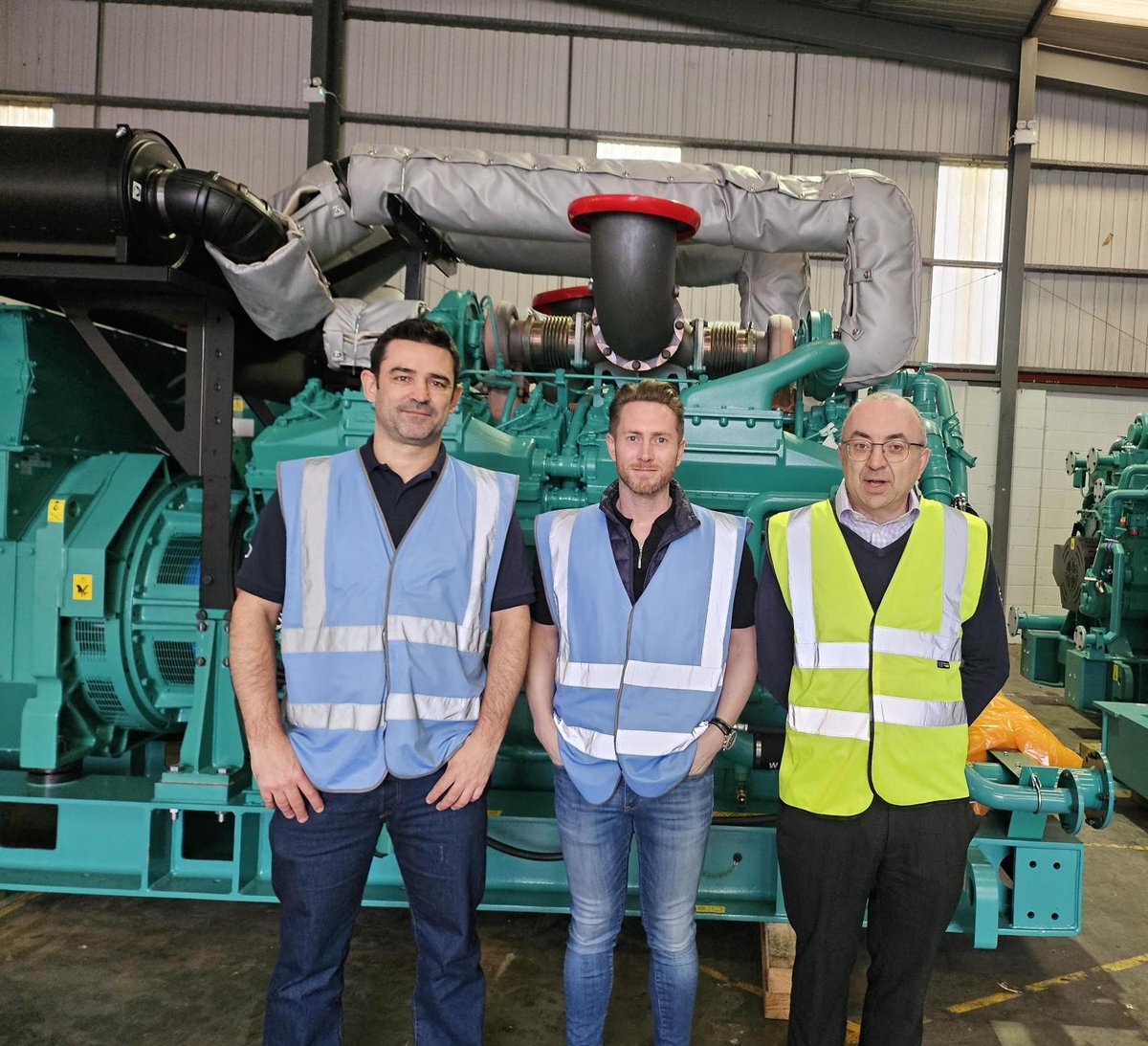 Another important step in the development of our new Manchester data centre site - the generator. This Cummins engine - supplied by @DTGenHQ - will serve our MCR2 facility in Wythenshawe when the site goes live later this year.
