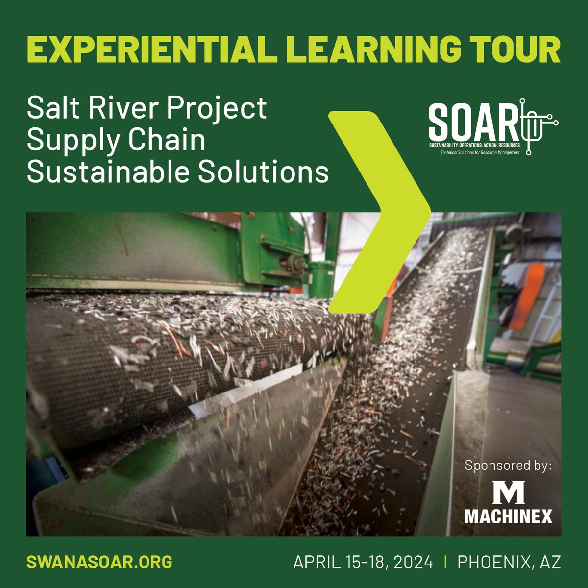 Sign up to tour the Salt River Project (SPR) Supply Chain Sustainable Solutions at SOAR 2024. The SRP is a community-based, not-for-profit Federal Reclamation project providing affordable water and power to more than 2 million people in central Arizona. swana.swoogo.com/soar2024/sessi….…