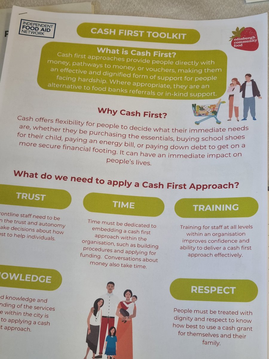 Thanks to @EdinComFood for running an inspiring #CashFirstToolkit event. Great to also hear from @IFAN_UK @CommunityDavid @EndPovertyEdin and discuss practical ways for #communityfood orgs to start conversations around money, income maximisation, #cashfirst with support.