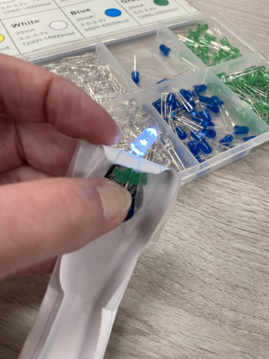 Bks2Tch's tweet photo. 3rd graders are assembling mini flashlights using foam to break the circuit. Next, we’ll create light shows and switch the lights on and off to a musical light show ⁦@PVFElementary⁩ ⁦@NorristownASD⁩ #STEMeducation #electricalcircuits #flashlights https://t.co/GUDRHAPWvl