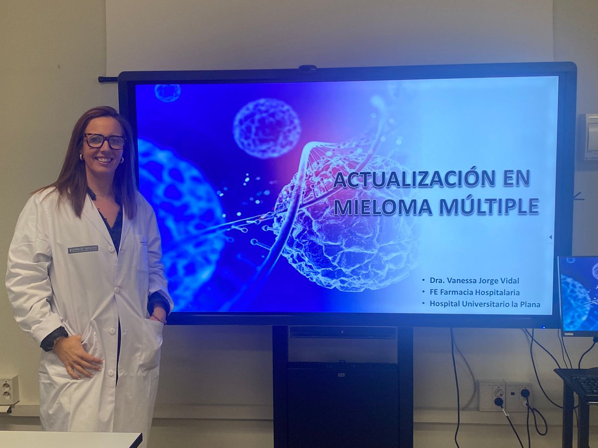 FarmaciaLaPlana's tweet photo. 📌 En la sesión de esta semana, actualización en el tratamiento del mieloma múltiple con nuestra compañera @VanessaVajorge7 https://t.co/9QQXqbYnPE