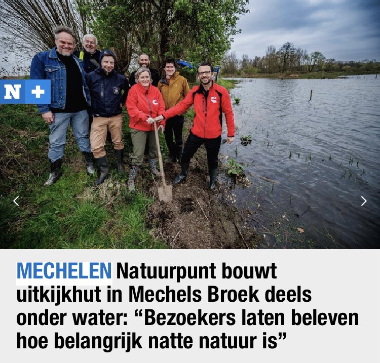 wantenslander's tweet photo. Op #wereldwaterdag stelden we met Natuurpunt twee samenwerkingen voor van private bedrijven die investeren in wetland en natuurherstel. #Cummins in Mechelen en #Google in Dendermonde. #natuurherstelwerkt #lifewetlands4cities #interregBluetransition #natuurpunt #wereldwaterdag https://t.co/lLekuxVwMV