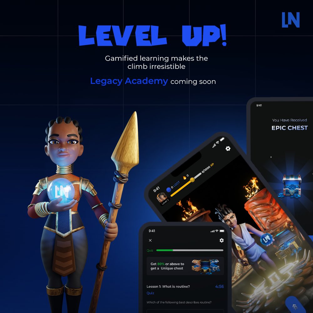 Did you know neuroscience shows gamification can boost learning &amp; motivation by activating the brain's reward system?

🧠 Legacy Academy uses this insight to make personal growth irresistible.

Tell us one thing you wish learning could help you achieve?