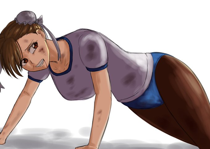 春麗を見ていたらブルマを穿かせてみたくなりました。 