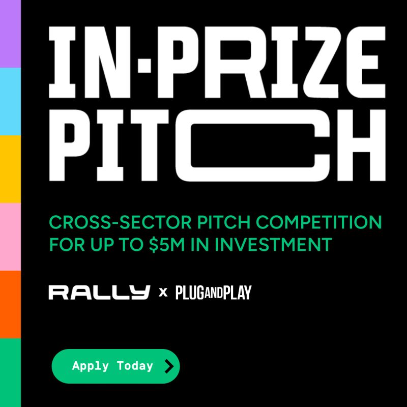 Applications for #RALLY2024 $5M IN-Prize Pitch Competition are open! 

Showcase your startup on stage at one of the world's largest pitch competitions and secure up to $5M in investment! Apply by May 5, 2024. 

rallyinnovation.com/rally-in-prize…