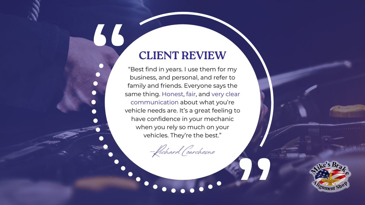 Thank you for the incredible 5-star review! We're honored to be your go-to for both personal and business automotive needs. Your trust means the world to us. #autoshop #autorepair #autoservice