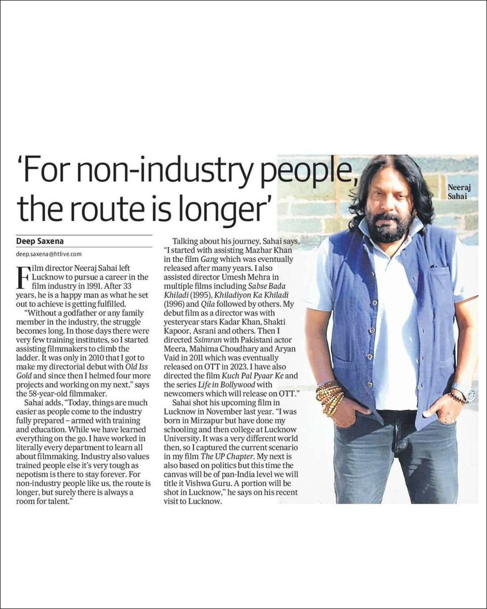 theupfiles's tweet photo. Director Neeraj Sahai  press coverage for upcoming film "THE UP FILES" releasing on 29th March 2024
Produced by Kuldeep Umraosingh Ostwal
#theupfiles
#neerajsahai
#kuldeepumraosinghostwal
#manojjoshi
#manjarifadnis
#shahbazkhan
#aliasgar
#Ashoksamrat
#UFOMoviez https://t.co/ir1QWTsiJi