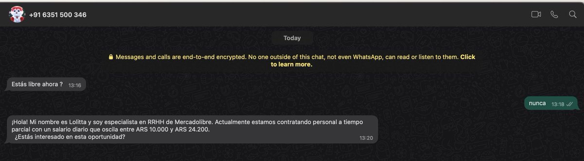 Ojo, es un muy buen sueldo. Si alguien quiere aplicar les paso el contacto...