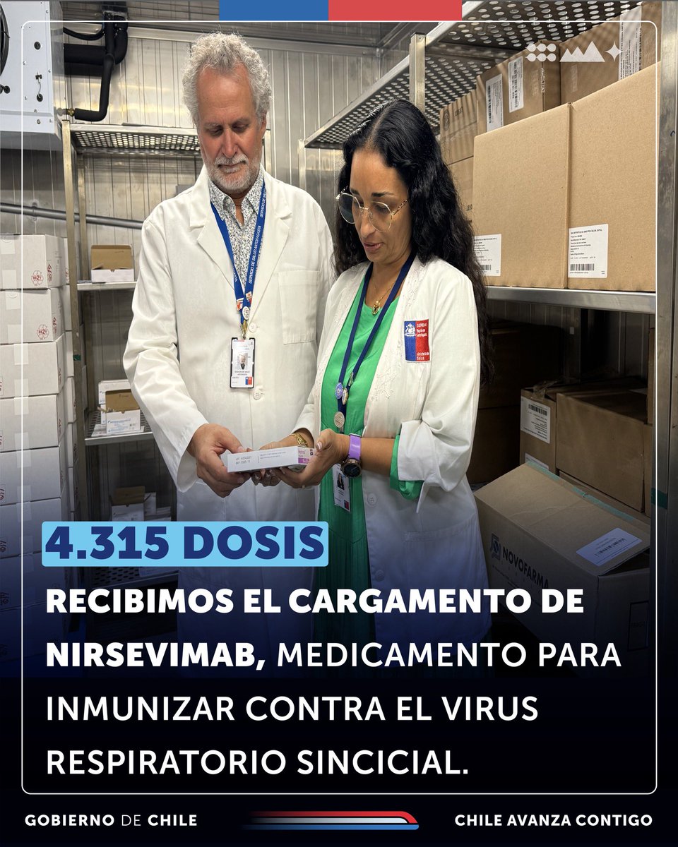 ¡Llegaron a Antofagasta! 👩🏻‍🍼💉

Esta mañana la Seremi de Salud, Jessica Bravo, junto al Director del <a href="/ServSaludAfta/">SS ANTOFAGASTA</a>, Dr. Francisco Grisolía, recibieron las dosis del medicamento monoclonal que protege a lactantes menores de 6 meses del Virus Respiratorio Sincicial.