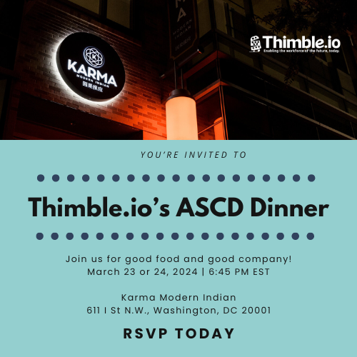 Calling all <a href="/ASCD/">ASCD</a> Annual Conference attendees! Join us for an unforgettable dining experience this Saturday &amp; Sunday at 6:45 PM EST. Let's continue the inspiring conversations from #ASCD2024 eventbrite.com/e/thimbleio-at… #EdTech #ThimbleioDinner #ASCD #InnovationInEducation #STEM