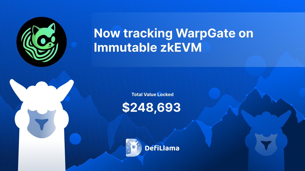 Now tracking @WarpGateX on @Immutable zkEVM A Decentralised Exchange on Immutable zkEVM - An Exchange for Gamers by Gamers