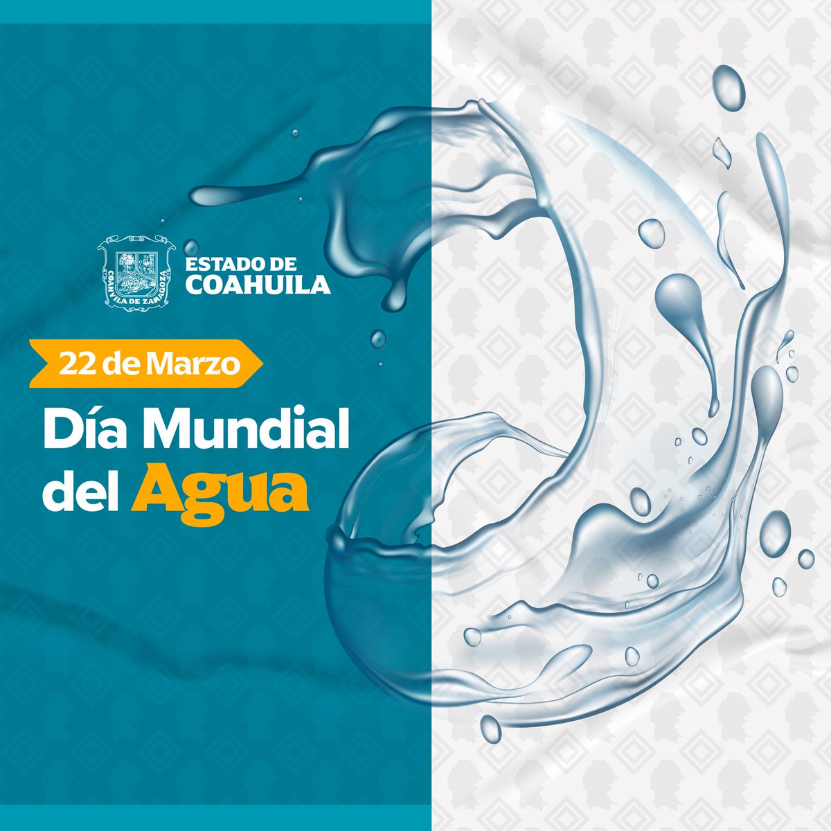GobDeCoahuila's tweet photo. Hoy, en el #DíaMundialDelAgua reflexionemos sobre la importancia de este recurso vital. Cada acción cuenta para garantizar su conservación y uso sostenible. Juntos, podemos marcar la diferencia del mañana. https://t.co/Ss95WmQSxQ